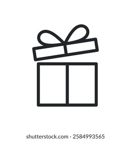Gift Box Icon Vector Logo Template