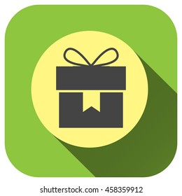 Gift box icon vector logo for your design, symbol, application, website, UI