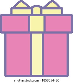gift box icon vector. gift box on white background. gift box Sign. gift box web site pictogram, mobile app. Logo illustration
