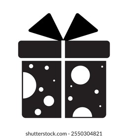 Geschenkbox-Symbol, Vektor auf weißem Hintergrund. Geschenk zu Weihnachten, Geburtstag, Feier.