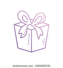 Gift Box icon vector stock illustration