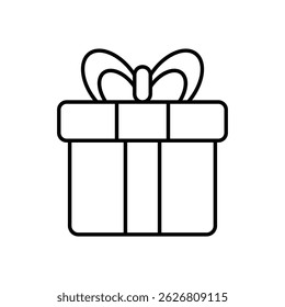 Gift Box Icon vector stock illustration