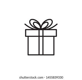 Gift box icon vector style illustration