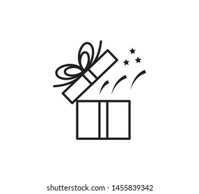 Gift box icon vector style illustration