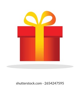 Gift Box Icon Vector with white background 
