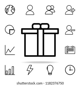 gift box icon. web icons universal set for web and mobile on white background