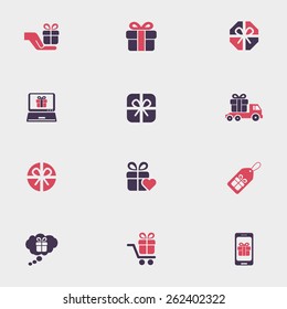 Gift box icons