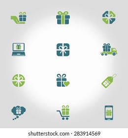 Gift box icons