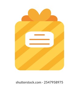 Iconos de caja de regalo, Ilustración vectorial minimalista y elemento gráfico transparente. Aislado en el fondo blanco