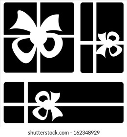 gift box icons on white background