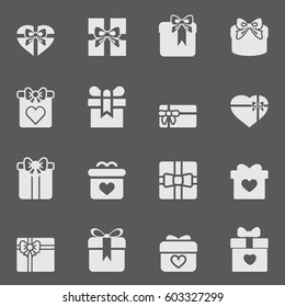 gift box icons set