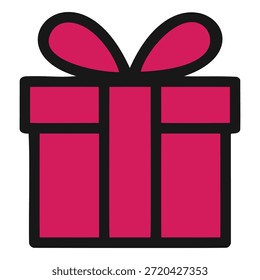 Conjunto de iconos de caja de regalo con lazos y cintas