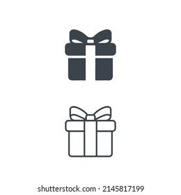 Gift Box Icons stock illustration on white background