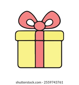 Gift box icons are symbols representing wrapped presents, often associated with celebrations, holidays, and special occasions. They typically feature a box adorned with ribbons and bows, 