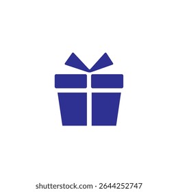 Gift box icons in Trendy Flat style. Gift boxes with ribbon icons Set. Gift box flat line silhouette set.
