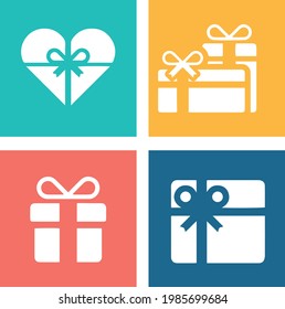 Gift box icons  vector design