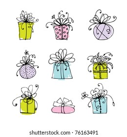 Gift box icons for your design