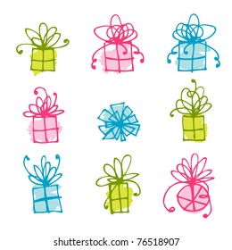 Gift box icons for your design