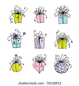 Gift box icons for your design