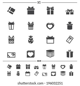 gift box icons.vector eps10