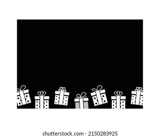 Gift box illustration background design