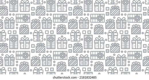 Fondo de la ilustración de la caja de regalo. Patrón sin foco. Vector. 