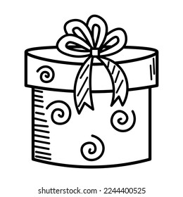 Geschenkbox-Illustration mit Schleife