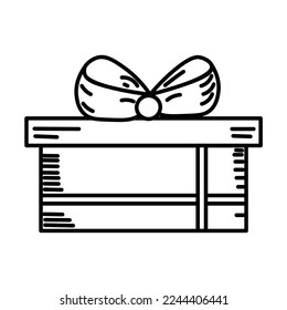 gift box illustration with bow