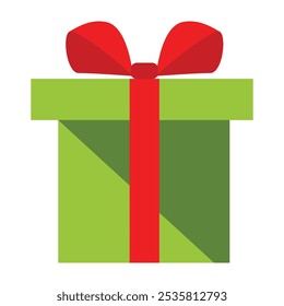 Gift box illustration on white background
