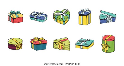 Gift Box illustration Set Collection