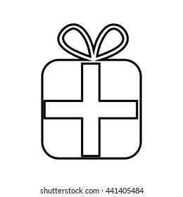 gift box isolated icon design