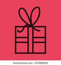 gift box  isolated icon design, vector illustration  graphic