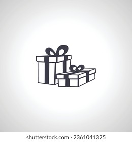gift box isolated icon on white background