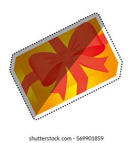 Gift box isolated icon vector illustration graphic design