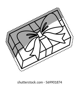 Gift box isolated icon vector illustration graphic design
