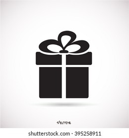 Gift box Isolated on Grey Background