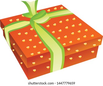 Gift Box isolated on white background. illustration vector