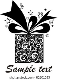 Gift box isolated on White background. Vector illustration