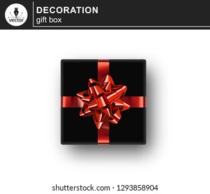 Gift box. Isolated realistic gift on white background.