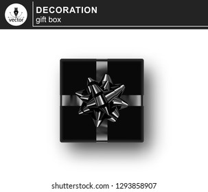 Gift box. Isolated realistic gift on white background.