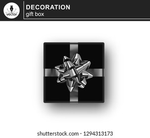 Gift box. Isolated realistic gift on white background.