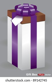 gift box Isolated red present vector