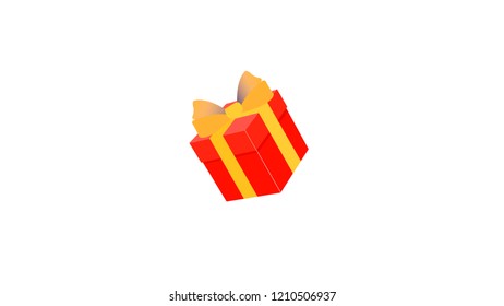 gift box isolated vector illustration