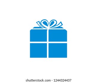 gift box line Flat icon vector