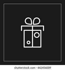 gift box line icon