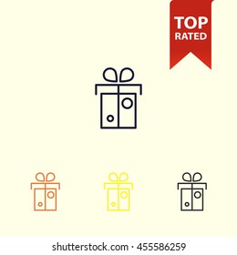 gift box line icon
