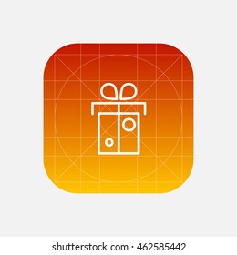 gift box line icon