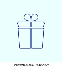 Gift box Line icon. Eps-10.