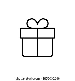 Gift Box Line Icon Gifts for Christmas and New Year Holidays Editable Stroke Simple Icons