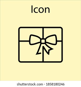 Gift Box Line Icon Gifts for Christmas and New Year Holidays Editable Stroke Simple Icons